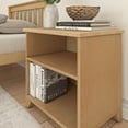 thumbnail image 4 of Plank+Beam Solid Wood Nightstand with Shelves, Natural, 4 of 9