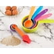 thumbnail image 3 of Juego de 10 tazas y cucharas medidoras de plástico apilables de grado alimenticio para utensilios de cocina, 3 of 3
