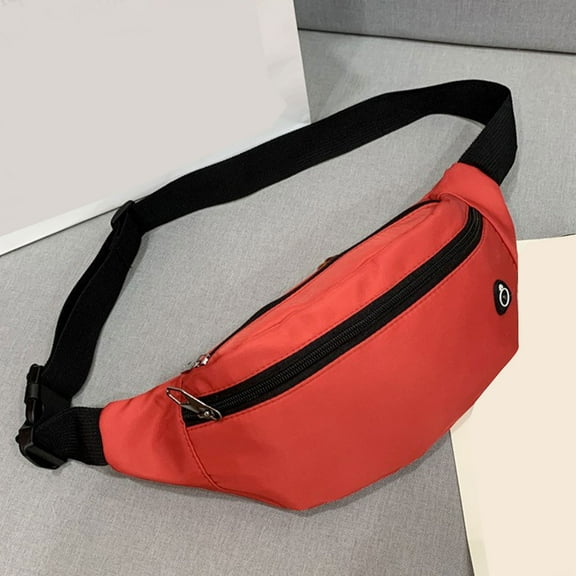 Vfedsrsge Red Sling Crossbody Bags for Women, Men,Durable Shoulder Sling Bags Fanny Pack,Gifts Under 10 Dollars,Chest Bags with Compartments for Travel, Daily Activities, Sport