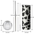 thumbnail image 7 of Cow Print Tumbler with Lid and Straw Stainless Steel Insulated Thermal Slim Cows Skinny Tumbler 20 Oz Cow Print Cups Cute Coffee Cup with Lid and Straw Cow Print Mug for Women, 7 of 7