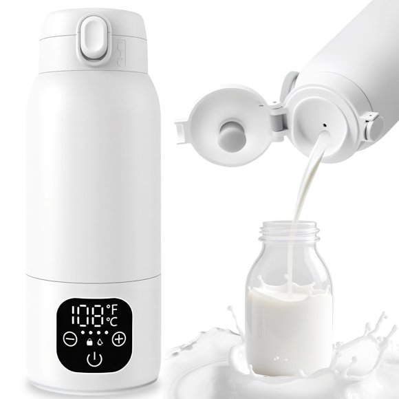 Calentador portátil de leche XDTIME 17 oz de calentamiento rápido 11000 mAh