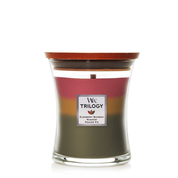 WoodWick Trilogy Hearthside Medium Hourglass Candle