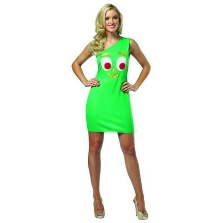 Gumby Tank Dress Adult Halloween Costume