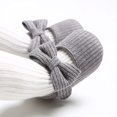 thumbnail image 2 of Infant Baby Girls Soft Sole Bowknot Princess Wedding Dress Mary Jane Flats Prewalker Newborn Light Baby Sneaker Shoes 0-18 Months, 2 of 7