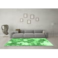 thumbnail image 3 of Ahgly Company Indoor Rectangle Abstract Emerald Green Modern Area Rugs, 2' x 5', 3 of 4