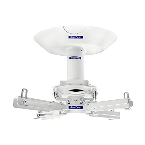 Soporte Para proyector de techo QualGear adaptador de techo 3' 1.5' blanco