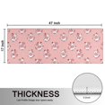 thumbnail image 5 of Kitchen Rugs Sets Of 2,Pink Cow Heart Pattern Anti Fatigue Kitchen Mat Rugs Non Slip Washable,Decorative Kitchen Floor Mats for Kitchen,Sink,Laundry,17"X47", 5 of 5