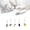 Small Bugs, variant on Interactive Cat Toys Insects Replacement for Cat Wand Toy, 5 PCS Fly Bugs Refills with Bells for Cat Teaser, Chase and Exercise Toys for Indoor Cats and Kittens, Fly Set