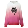 thumbnail image 3 of xixinqiwan Women's Plus Size Hoodies for St. Patrick's Day,Women's Four-Leaf Clover Pullover Sweatshirt Hoodie For Paddys Day, 3 of 5
