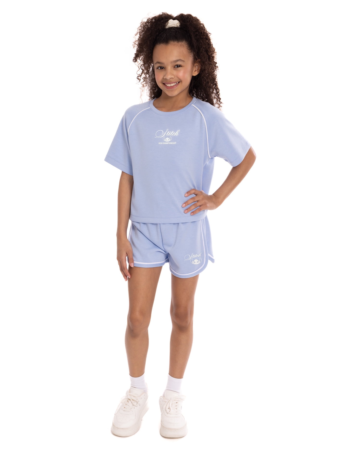 Stitch Girl’s Active Scuba Short Set, Sizes 4-12
