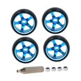thumbnail image 1 of DOMELAY 4Pcs Wheel Rims Replace Modification Sturdy 25mm Premium Aluminum Alloy Rims for Blue, 1 of 8