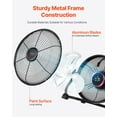 thumbnail image 4 of 10 inch Rechargeable Camping Fan Battery Operated 360 Manual Rotation, 4 of 10