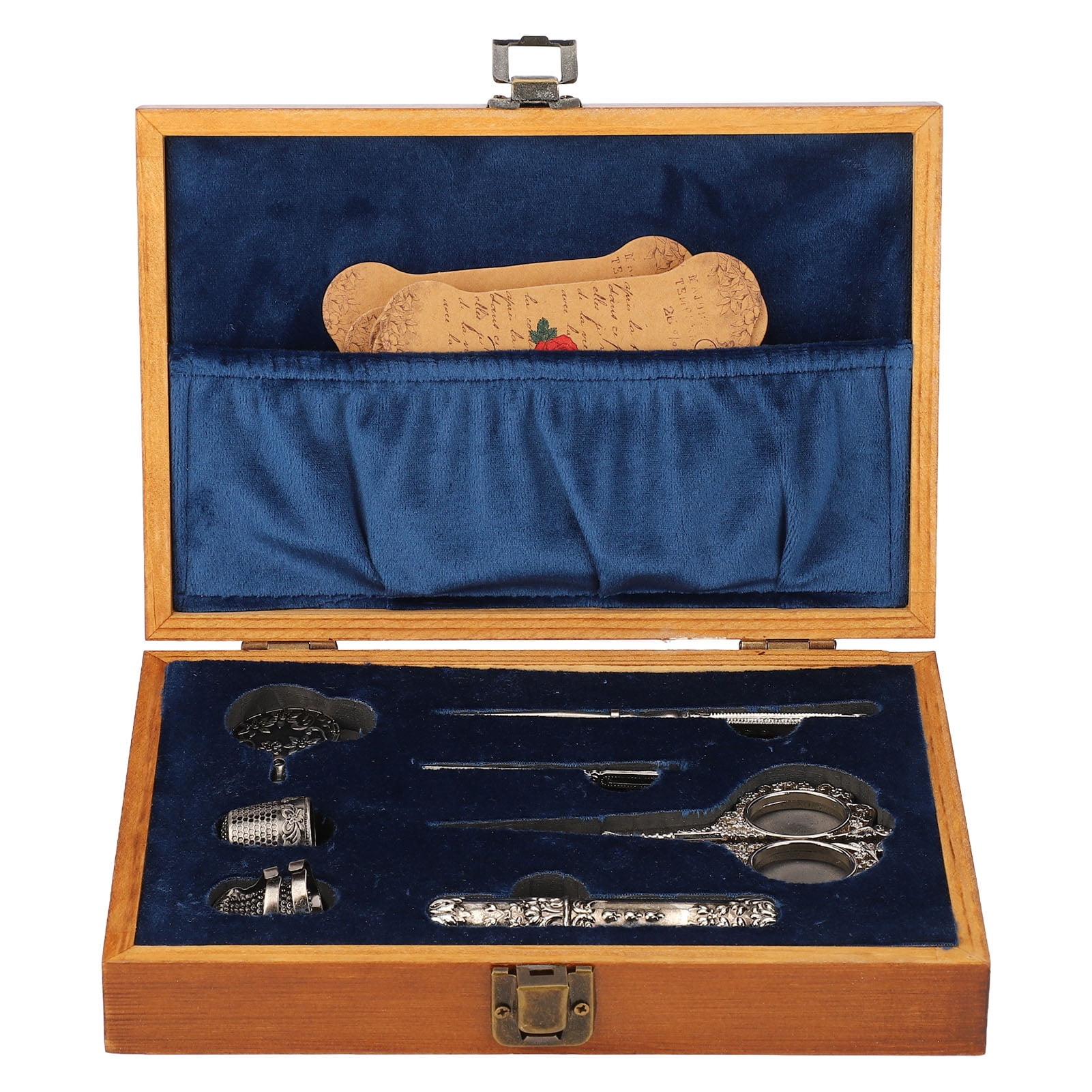 Vintage Embroidery Scissors Set, Stainless Steel Sewing Kit Gift Multifunctional  For Household Silver