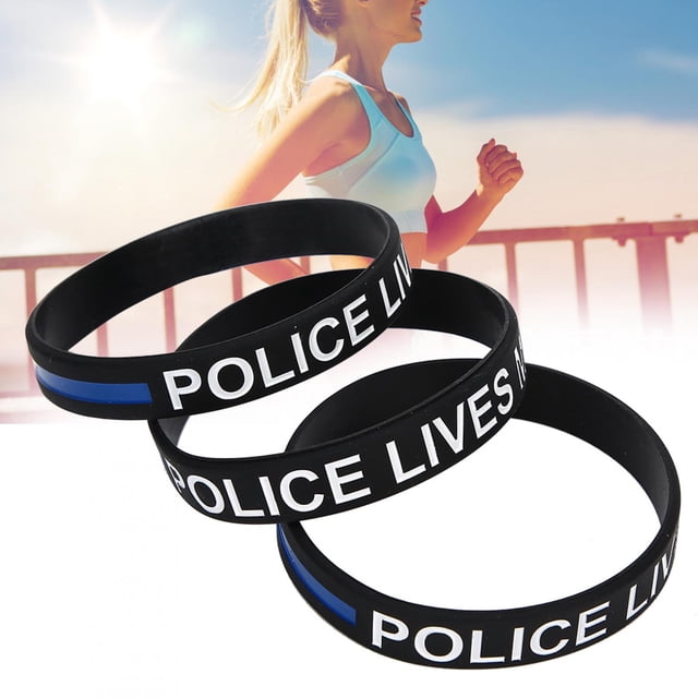 Pulsera Elástica Resistente Al Desgaste De Moda De La Pulsera Del Silicón Del Regalo 3pcs Con La Decoración De La Letra