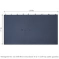 thumbnail image 3 of Sunnydaze 125" x 77" 4-Piece Gazebo Sidewall Set, Navy Polyester Curtains, 3 of 7