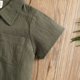 thumbnail image 5 of TOWED22 Toddler Boy Clothes Baby Boys Summer Outfits Patchwork Short Sleeve T-Shirt Shorts Set Summer Clothes Set 12M-5T(Green,3-4 Years), 5 of 7