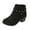 F, variant on UngA Kids Ankle Boots Side Zipper Booties Fashion Short Suede Low Heels Boots Girls (Little Kid/Big Kid),Size 11.5