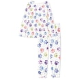 thumbnail image 5 of FOR U DESIGNS Aestheic Dog Footprint Pajamas Sets for Women 2PCS Size 6XL Pj Set for Women Long Pants with Pockets Sleepwear Sets for Women with Long Crew Neck Tops, 5 of 6
