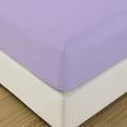 thumbnail image 3 of The Great American Store 600 TC 100% Cotton Solid Fitted Sheet(With 21" Extra Deep Pocket) - Short Queen (Lavender), 3 of 5