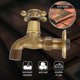 thumbnail image 3 of G1/2 Wall Mount Vintage Solid Brass Faucet, 3 of 5