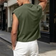 thumbnail image 6 of Kalauyu Sleeveless Athletic Tank Tops for Men Round Neck Cotton Blend Loose Summer Breathable Solid Color Workout Sleeveless Tees, 6 of 9
