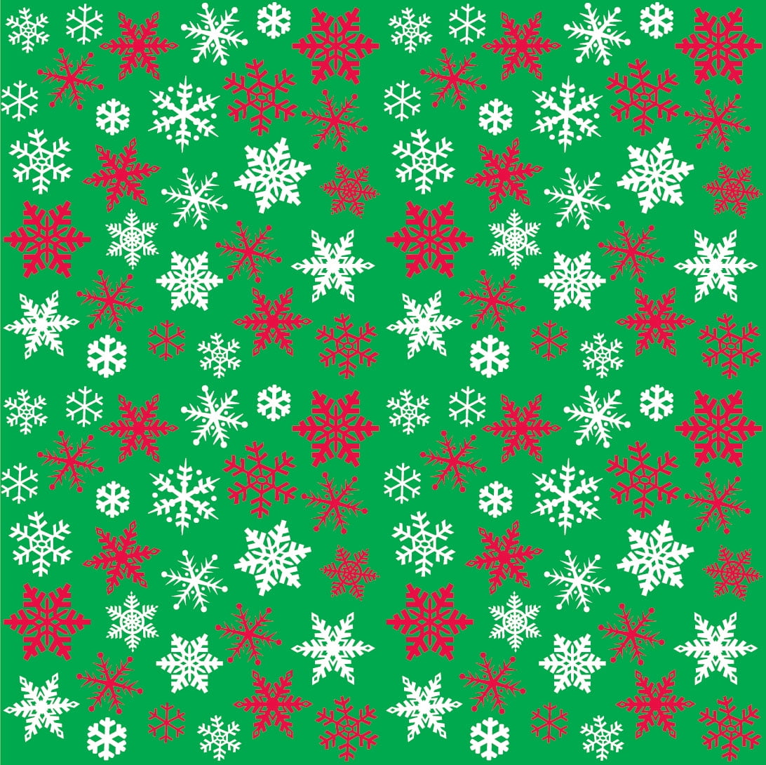Christmas Wrapping Paper Gift Wrap Pretty Nordic Snowflake Snow Seasonal Festive