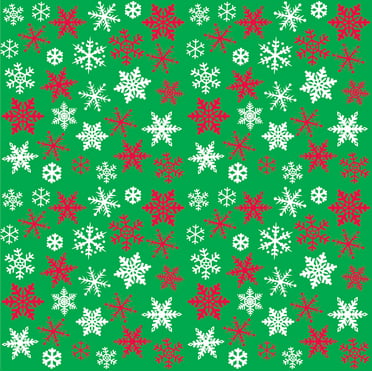 Snowflakes Holiday Wrapping Paper, 5 x 2.5ft, 1ct