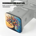 thumbnail image 3 of Hitch Cover Fits For 2-Inch Hitch,A Beautiful Oil Painting Of A Multicolored Butterfly Treerubber Trailer Hitch Cover Tube Plug Insert,Car Exterior Accessories, Receiver Tube Hitch Plug, 3 of 6