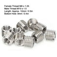 thumbnail image 4 of MesaSe Manchons de Réparation de Filetage à 10 Inserts Outil de conversion de Décélération Filetage Femelle M8 et Filetage Mâle M12, 4 of 9