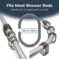 thumbnail image 6 of Evideco Shower Curtain Hooks (Set of 12), 6 of 9