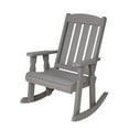 thumbnail image 3 of Amish Heavy Duty 600 Lb Mission Pressure Treated Rocking Chair (Dark Walnut Stain), 3 of 10