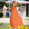 thumbnail image 2 of Girls Summer Dress Tween Dresses Sleeveless Dress with Ruffle Sleeves Perfect for Summer Party and Casual Wear ,Sie:150, 2 of 8