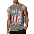 thumbnail image 3 of Youpwaven America 250th Anniversary Men's Tank Top, USA 250 Year 1776-2026 Patriotic Muscle Tee, We The People Distressed Flag Commemorative Sleeveless Shirt, 3 of 4