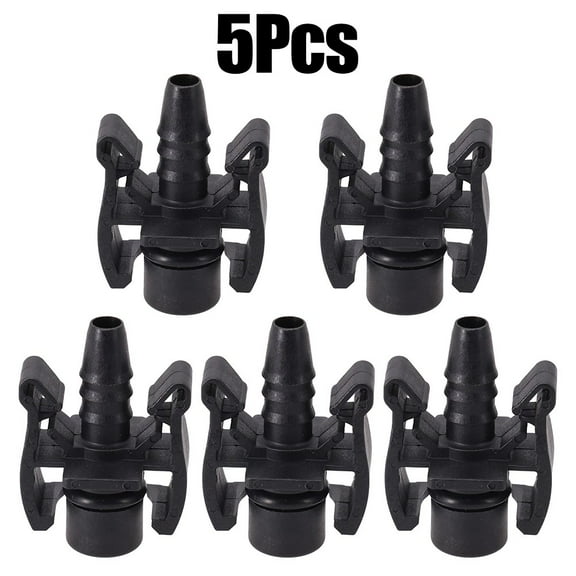 5Pcs Car Expansion Water Tank Water Hose Straight Connect Connector Accessory