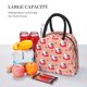 thumbnail image 5 of Easygdp Bunny And Strawberry Bolsa de Almuerzo Insulada Grande, Forro de Aluminio, Diseño Espacioso, a Prueba de Fugas, Ideal para Trabajo, Picnics, Viajes y Actividades al Aire Libre, 5 of 6