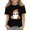 06#Black, variant on Girls Halloween Graphic Tees Cute Kawaii Trick Or Treat Short Sleeve T Shirts Soft Stretch Pumpkin Patch Crew Neck Tops