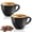 Black, variant on Ceramic Espresso Cups Set of 2, 2.5 oz Small Coffee Mugs
