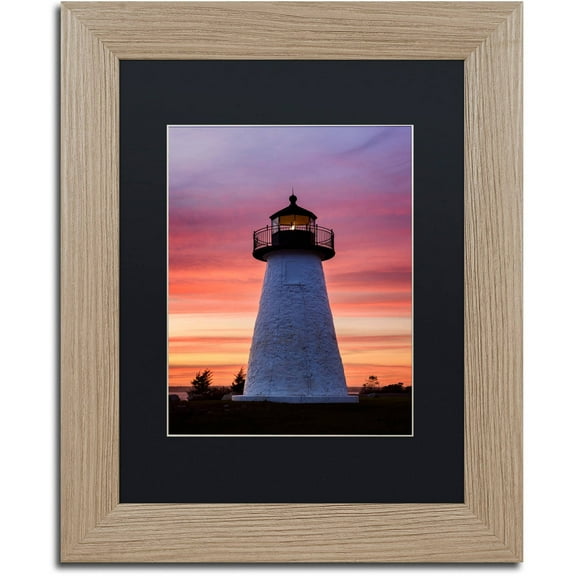 Trademark Fine Art "Needle in the Sky" Canvas Art by Michael Blanchette Photography Black Matte, Birch Frame
