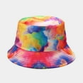 thumbnail image 4 of CoCopeaunts Tie Dye Bucket Hat for Women Double Side Wear Sun Protector Fisherman Hat for Travelling All Seasons All-Match, 4 of 8