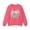 Safety Pink, variant on Floral Love Sweatshirt, Valentine's Day Sweatshirt, Love Flower Sweatshirt