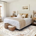 thumbnail image 7 of Washable Rugs 8x10 Area Rugs for Living Room,Modern Abstract Rugs for Bedroom,Large Carpets,Ultra Soft Faux Wool Retro Dining Room Rug,Non Slip&Non-Shedding Low Pile Print Rug-Orange-cream-brick Red-, 7 of 7