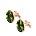thumbnail image 2 of Pear Elegant Men's Cufflinks for Formal Attire, Crafted in Stainless Steel, for Weddings and Business Meetings, 2 of 6