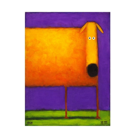 Trademark Fine Art 'Orange Dog I' Canvas Art by Daniel Patrick Kessler