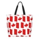 thumbnail image 1 of Balery Canada Bolsa Tote Estilo Estético con Cremalleras, Bolsa de Hombro, Bolsa de Compras Grande y Plegable, 1 of 8