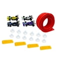 thumbnail image 2 of Pista de carreras flexible para niños, juguete para exteriores con ventosas y juntas, pista de carreras enrollable, juego interactivo para niños de 3 Rojo 5m, 2 of 8