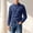 Dark Blue, variant on Everyday Denim Shirt for Men - Classic Long Sleeve Casual Cardigan StyleTop with Clean Solid Tone for Various Seasons