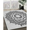thumbnail image 2 of Ahgly Company Indoor Square Patterned Smokey Gray Area Rugs, 5' Square, 2 of 6