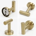 thumbnail image 4 of NearMoon - Ganchos para toallas de ba&ntilde;o, soporte de gancho para bata de acero inoxidable SUS 304, gancho de abrigo resistente para ba&ntilde;o, sala de estar, hotel, cocina, cochera, mo, 4 of 8