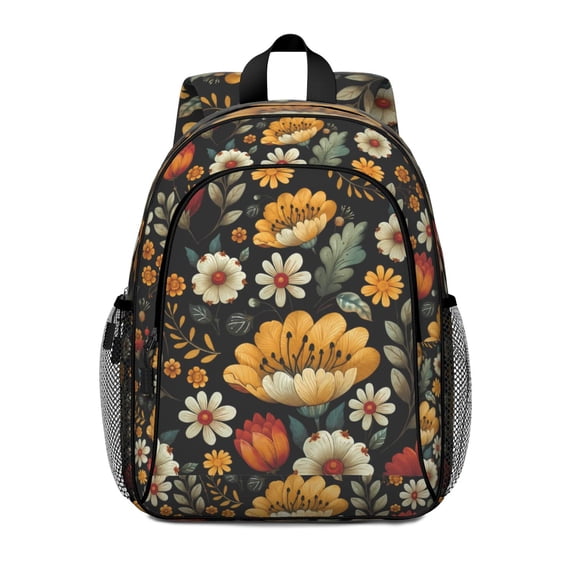 Cute Floral Casual Backpack Oxford Cloth Adjustable Strap Outdoor Travel