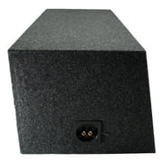 Car Audio Dual 12 Sealed Subwoofer Rear Angle Sub Box Enclosure Speaker Audio